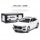 1:24 Audi Q8 white Car Alloy Model Die Cast Toy Model Pull Back Childrens Toy Collectibles