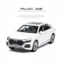 1:24 Audi Q8 white Car Alloy Model Die Cast Toy Model Pull Back Childrens Toy Collectibles
