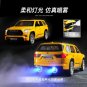 1:24 Sequoia SUV Yellow Car Spray Function Alloy Diecasts Toy Model Sound and light Toy