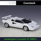 1:24 Lamborghini Countach LP5000s white Car Sport Model Diecast Metal High Simulation Toy