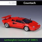 1:24 Lamborghini Countach LP5000s red Car Sport Model Diecast Metal High Simulation Toy