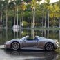 1:24 Porsches 918 Convertible Grey Car Model Diecast Metal Toy Vehicles High Simulation
