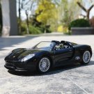 1:24 Porsches 918 Convertible black Car Model Diecast Metal Toy Vehicles High Simulation