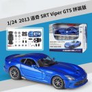 1:24 Dodge SRT Viper GTS blue Alloy car Assembled version model toy collection
