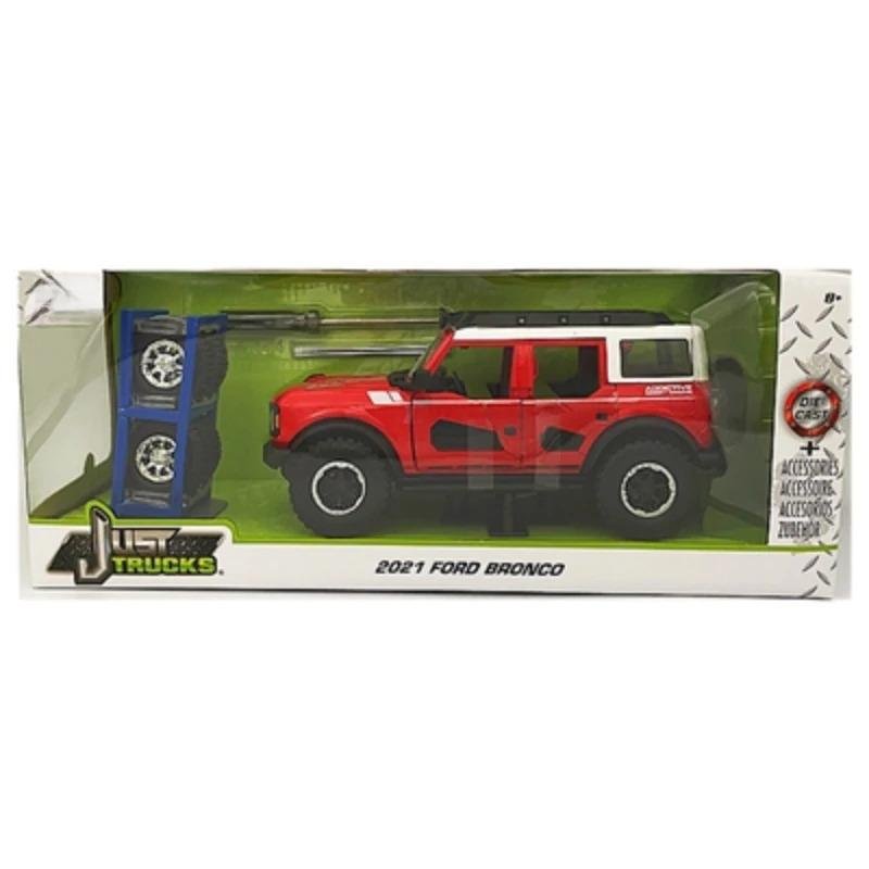 1:24 2021 Ford Bronco red High Simulation Car Diecast Metal Alloy Model Collection