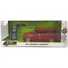 1:24 1957 Chevrolet SUBURBAN red High Simulation Car Diecast Metal Alloy Model Collection