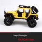 1:24 Jeep Wrangler Modified Version yellow Car Model Diecasting Simulation Collection Toy