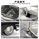 1:24 1960 CHEVY IMPALA Vintage Classic Black Car High Simulation Model Diecast Chevrolet Toy
