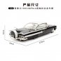 1:24 1960 CHEVY IMPALA Vintage Classic Black Car High Simulation Model Diecast Chevrolet Toy