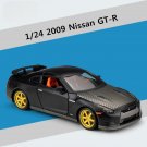 1:24 2009 Nissan GT R GTR black Car Alloy Sports Model Diecasts Metal Toy Racing Simulation