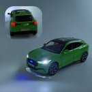 1:24 Ford Mustang Electric Horse Mach E green Car New Energy Sports Model Metal Sound Light