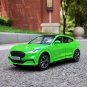 1:24 Ford Mustang Electric Horse Mach E green Car New Energy Sports Model Metal Sound Light