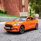 1:24 Ford Mustang Electric Horse Mach E orange Car New Energy Sports Model Metal Sound Light