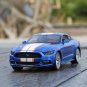 1:24 2015 Ford Mustang GT blue Car Alloy Modified Model Diecast Metal Toy Simulation