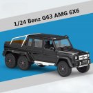 1:24 Mercedes-Benz G63 AMG 6x6 Alloy black Car Model Diecast Toy Metal Vehicles Simulation