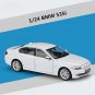 1:24 BMW 535i white Car Alloy Model Diecasts Toy Metal Vehicles High Simulation