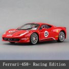 1:24 Ferrari 458 red car model crafts decoration collection simulation alloy toy