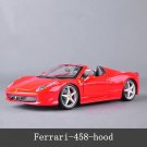 1:24 Ferrari 458 HOOD red car model crafts decoration collection simulation alloy toy