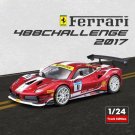 1:24 Ferrari 488 14 red car model crafts decoration collection simulation alloy toy