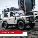 1:24 Land Rover Defender white car alloy model Die casting simulation collection toy
