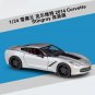 1:24 silver Chevrolet Corvette 2014 Stingray Roadster Modified Alloy Simulation toy