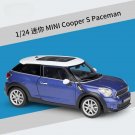 1:24 Mini Cooper 1300 blue car alloy car model simulation collection Die casting toy