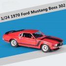 1:24 1970 Ford Mustang BOSS 302 red Car Alloy Muscle Model Diecast Metal Toy Sports Crafts