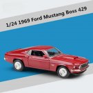 1:24 1969 Ford Mustang Boss 429 red Sports Car Model Alloy Classic Toy High Simulation