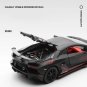 1:24 Aventado SVJ63 black Car Alloy Sports Model Sound Super Racing Lifting Tail Hot Wheel