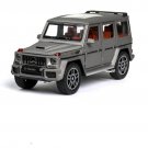 1/24 G63 G65 SUV Grey Car Model Alloy Diecast Vehicle Simulation Sound Light Toy