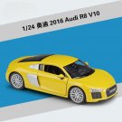 1:24 Audi R8 V10 TT yellow car alloy model simulation collection Die casting toy