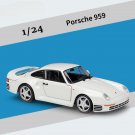 1:24 Porsche 959 Sports Car white Simulation Alloy Model Crafts Collection Toy Tools