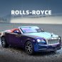 1:24 Rolls Royce Dawn Spofec purple Car Alloy Diecasts Toy Model Sound and light Pull back