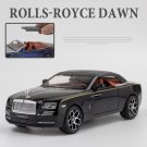 1:24 Rolls Royce Dawn Spofec black Car Alloy  Diecasts Toy Model Sound and light Pull back