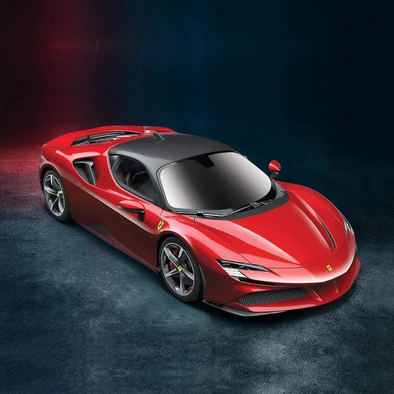 1:24 Ferrari SF90 red Car Model Diecasting Metal Alloy Collection Toy Simulated