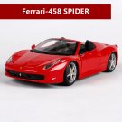 1:24 Ferrari 458 1 red Car Model Diecasting Metal Alloy Collection Toy Simulated