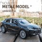 1:24 Porsche Cayenne S Turbo SUV black Car Alloy Model Metal Toy Simulation Sound Light