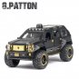 1:24 G.PATTON Sub black Car Alloy Model Die Cast Pull Back Children's Toy Collectibles