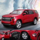 1:26 2021 Chevrolet Tahoe SUV red Car Alloy Model Diecast Metal Vehicle Simulation Toy
