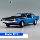 1:24 Dodge 19704 Challenger blue car alloy model simulation Diecasting collection toy