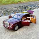 1:24 Limited Edition Collection Of Zinc Bus Rolls Royce Phantom claret Car Model Simulation Toys