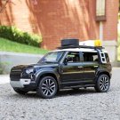 1:24 New 2022 Defender SUV black Car Alloy Model Diecast Metal Off road Simulation toy
