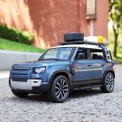 1:24 New 2022 Defender SUV blue Car Alloy Model Diecast Metal Off road Simulation toy