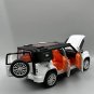 1:24 Defender LUMMA CLR LD white Car Alloy Diecasts Toy Model Sound and light Pull back Toy