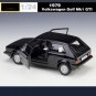 1:24 Volkswagen Golf Mk1 GTI black Car Model Alloy Diecasts Metal Toy Classic Simulation