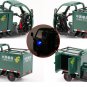 1:24 Express Transport Tricycle Green Car Model Truck Alloy Simulation Toy Sound Light