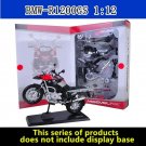 1:12 Assembled Yamaha R1200GS black motorcycle original authorized simulation alloy model toy
