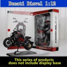 1:12 Assembled Yamaha DIAVEL black motorcycle original authorized simulation alloy model toy