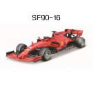 1:43 Red Bull Racing SF90 16 red car model diecasting simulation collection gift toy