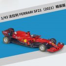 1:43 2021 F1 Formula Ferrari SF21 16 red Car Max Verstappen Model Simulation Toys